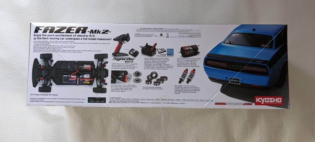 Amazon.co.jp: 1/10 EP 4WD フェーザーMk2 FZ02L レディセット ダッジ